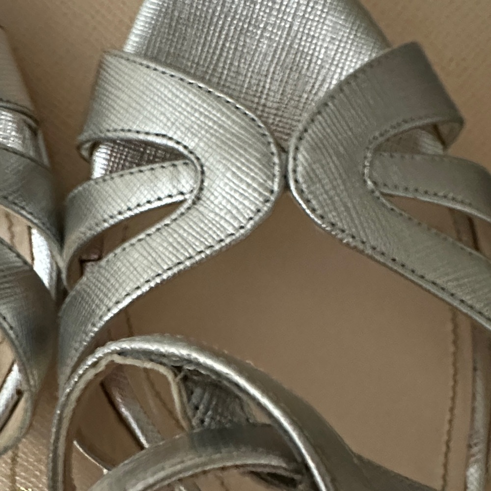 Prada Silver Strappy Heels - Picture 11 of 16